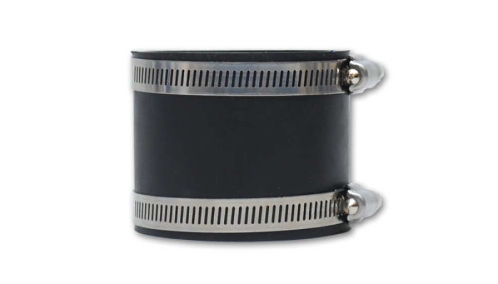 Vibrant  Straight Hose Coupler, 4.00" I.D. x 3.00" long - Black