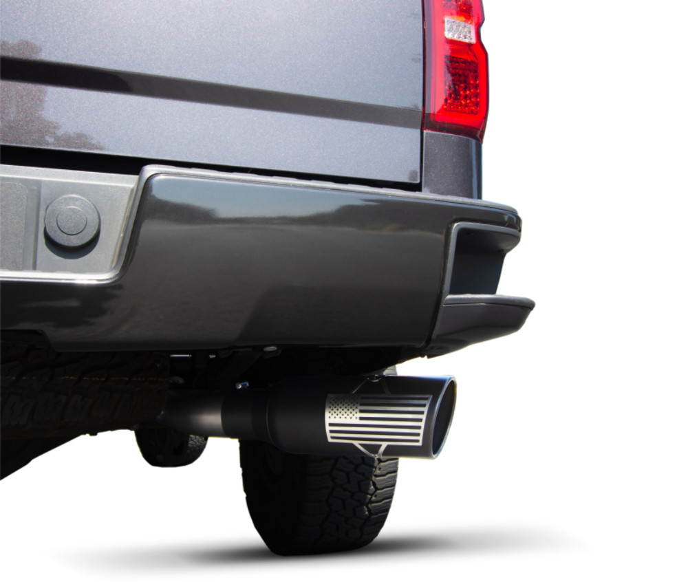 Gibson 4" Patriot Series Single Exhaust Stainless for 07-09 Silverado 1500 4.8L