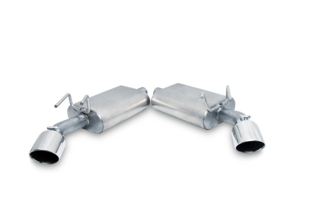 Gibson Stainless Dual Axleback Exhaust for 10-15 Chevrolet Camaro LS 3.6L