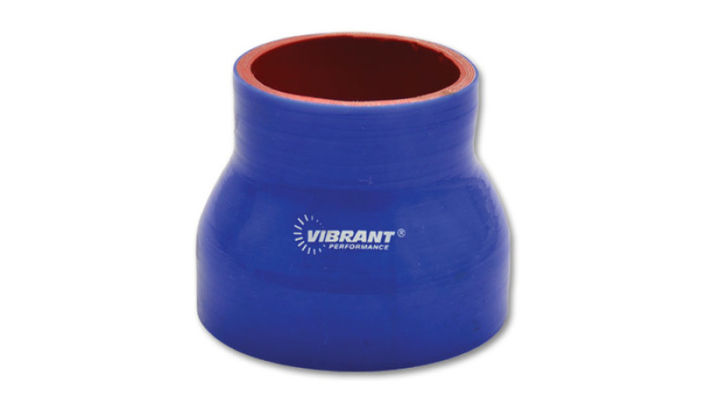 Vibrant  Reducer Coupler, 2.50" I.D. x 3.50" I.D. x 3.00" long - Blue