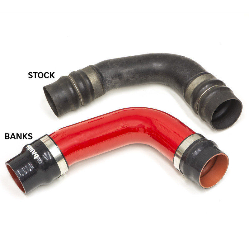 Banks OEM Replacement Cold Side Boost Tube - Red for 10-12 Ram 6.7L Diesel