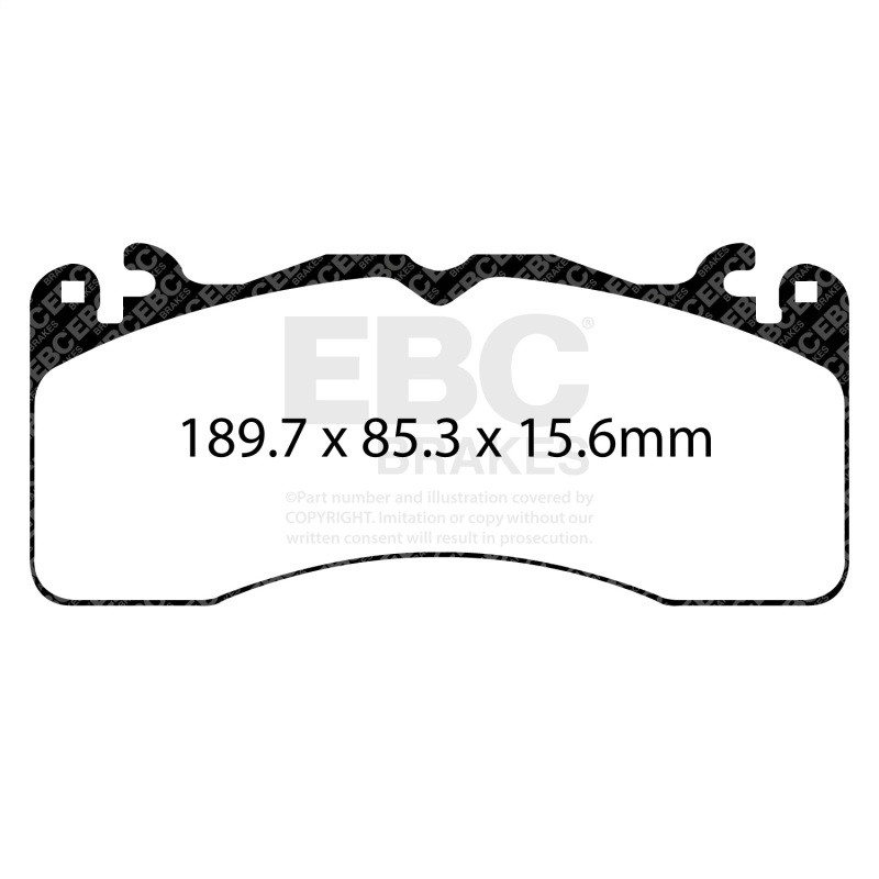 EBC Racing 2015+ Ford Mustang (6th Gen) RP-1 Race Front Brake Pads
