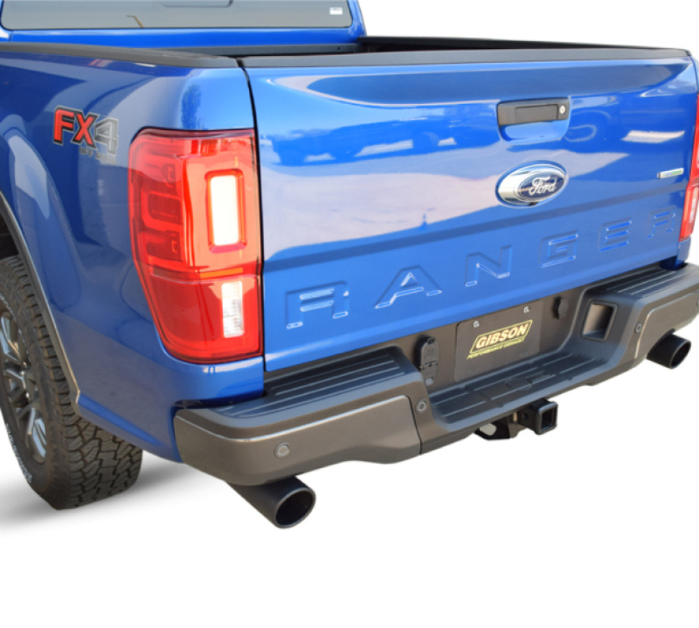 Gibson Black Elite Dual Split Exhaust for 2019 Ford Ranger Lariat 2.3L - 69550B