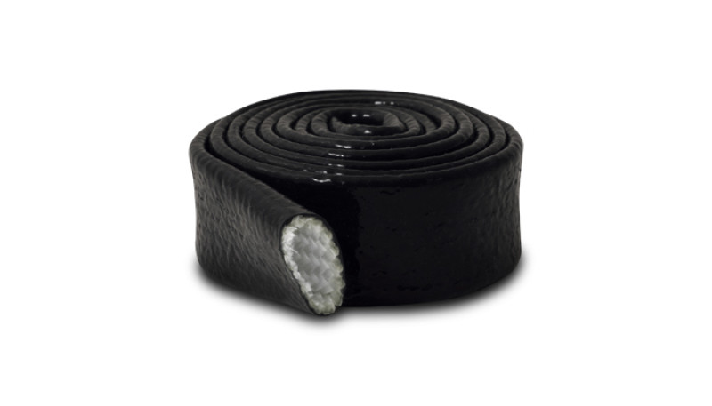 Vibrant 7/8in O.D. Heat Protect Flexible Sleeving (5 foot length) Black