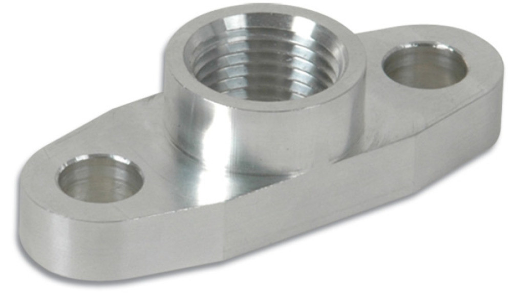 Vibrant  Aluminum Oil Flange for GT32-GT55R (Tapped - 1/2" NPT)