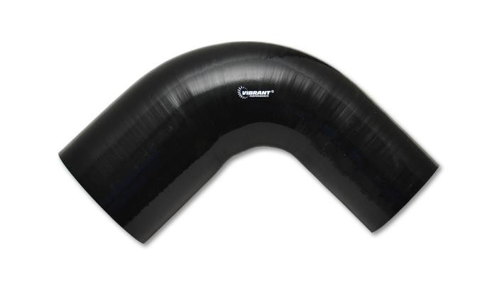 Vibrant  90 Degree Reducer Elbow, 2.75" I.D. x 3" I.D. x 4" Leg Length - Black