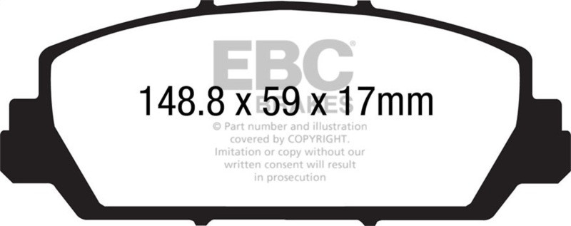 EBC Redstuff Front Brake Pads for 12+ Acura RDX 3.5