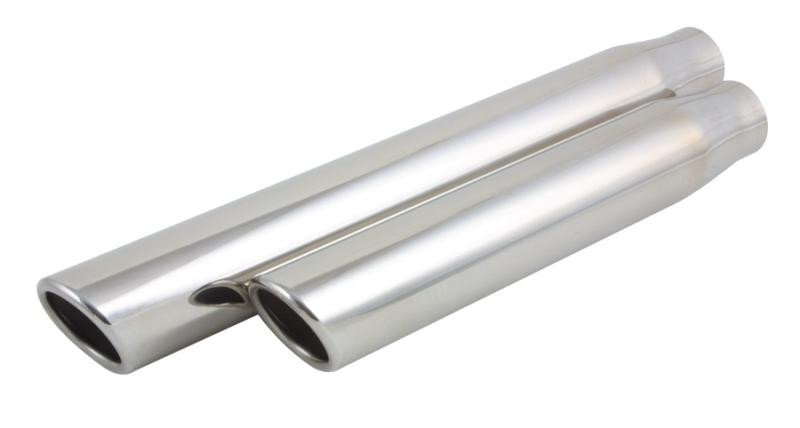 Vibrant  3" Round Exhaust Tip (Single Wall, Angle Cut) - 2.5" inlet, 11" long