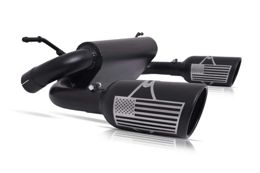 Gibson Patriot Series Dual Split Exhaust for 07-10 Jeep Wrangler JK X 3.8L