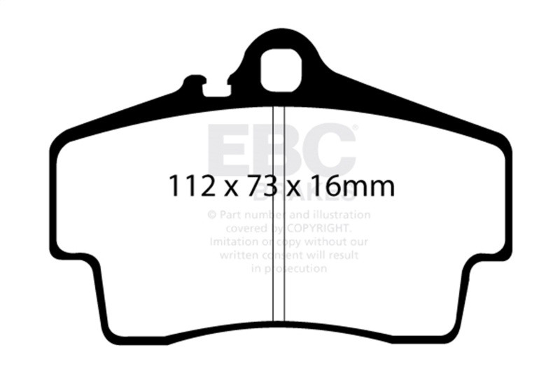 EBC Racing 97-02 Porsche 911 (996) RP-1 Race Rear Brake Pads