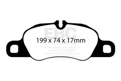 EBC  Redstuff Front Brake Pads for 09-12 Porsche 911 (997) 3.6 Carrera 2
