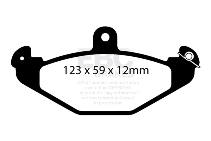 EBC Redstuff Rear Brake Pads for 08+ Lotus 2-Eleven 1.8 Supercharged