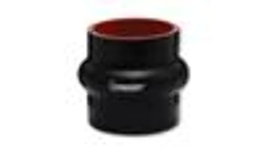 Vibrant 4 Ply Reinforced Silicone Hump Hose Connector - 4in I.D. x 3in long (BLACK)