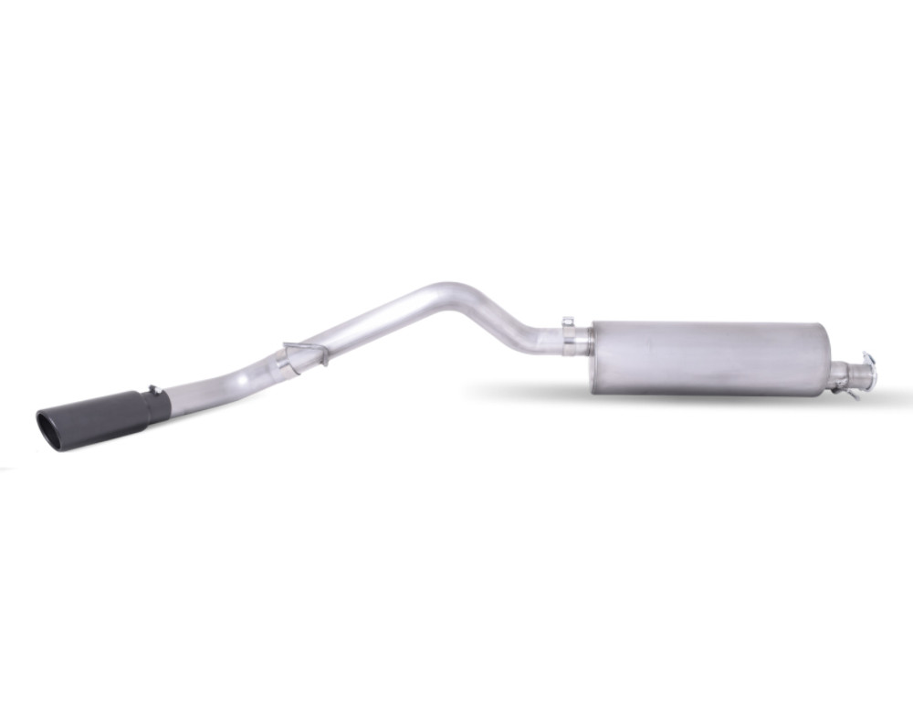 Gibson Black Elite Single Exhaust, Stainless for 2019 Ford Ranger Lariat 2.3L