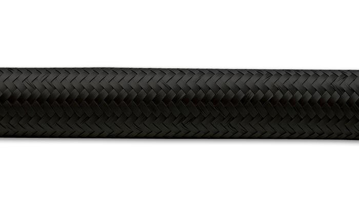 Vibrant -10 AN Black Nylon Braided Flex Hose (5 foot roll)