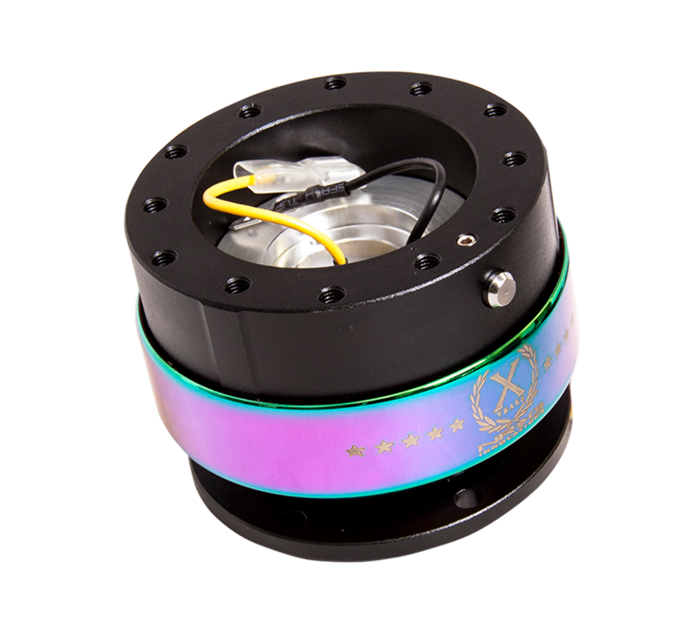 NRG Quick Release Gen 2.0 - Black Body / Neochrome Ring - SRK-200BK-MC