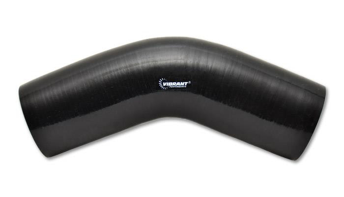 Vibrant  45 Degree Elbow, 2.75" I.D. x 4.00" Leg Length - Black