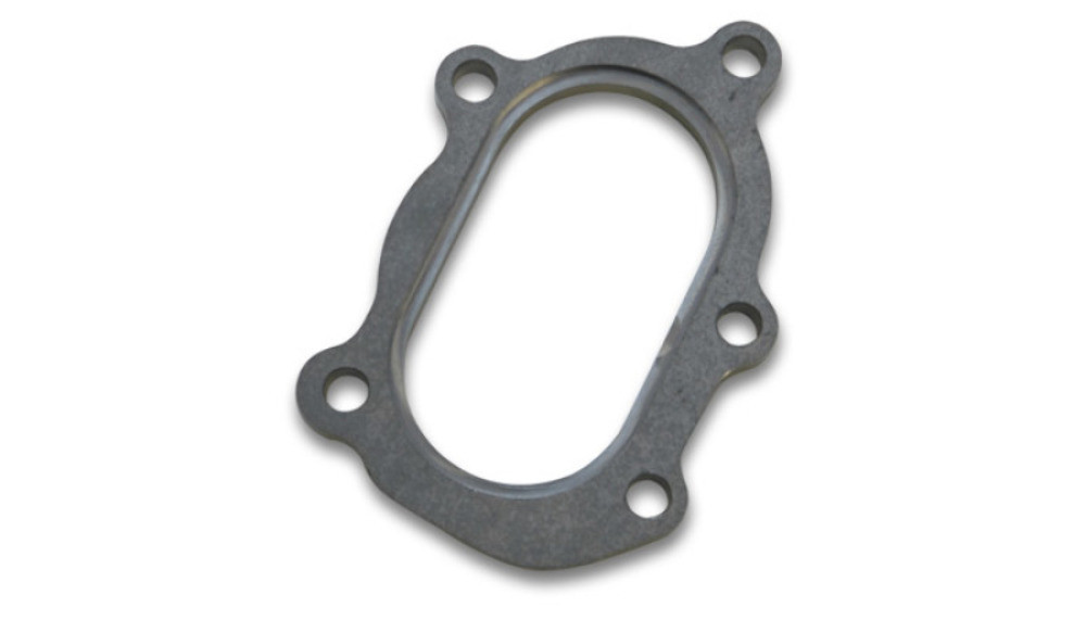 Vibrant  5 Bolt Turbine Outlet Flange for GT25R/GT28R/GT30R 90mmx55mm Oval Open