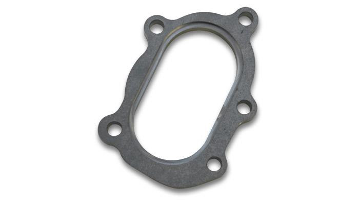 Vibrant  5 Bolt w/ Divorced Ports Turbo Discharge Flange for GT25R/GT28R (Oval)