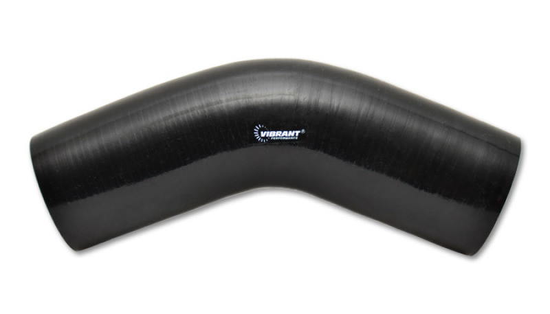 Vibrant  45 Degree Elbow, 2.25" I.D. x 5.00" Leg Length - Black