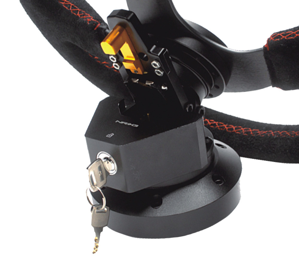NRG Steering Wheel Quick Tilt System w/Lock - Black