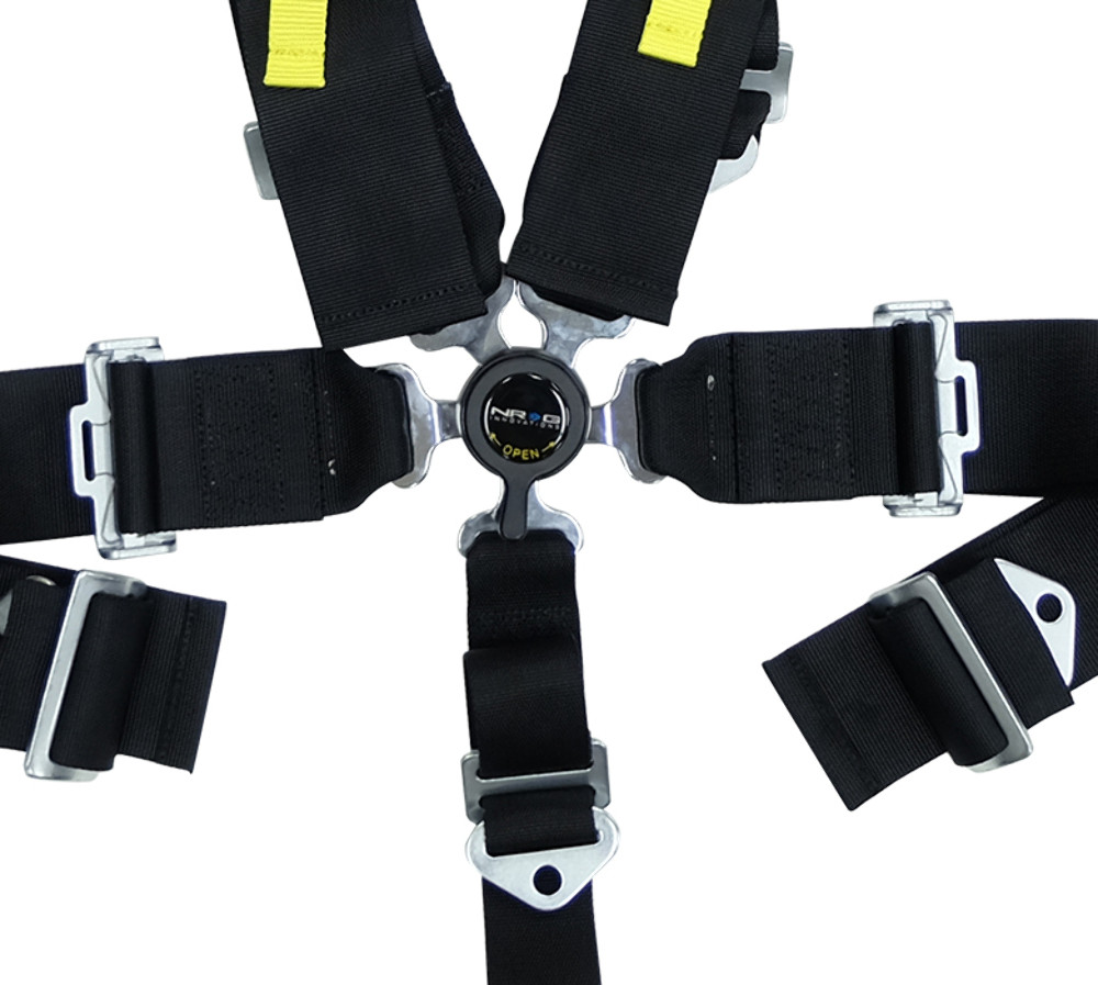 NRG SFI 16.1 5PT 3" Seat Belt Harness / Cam Lock - Black