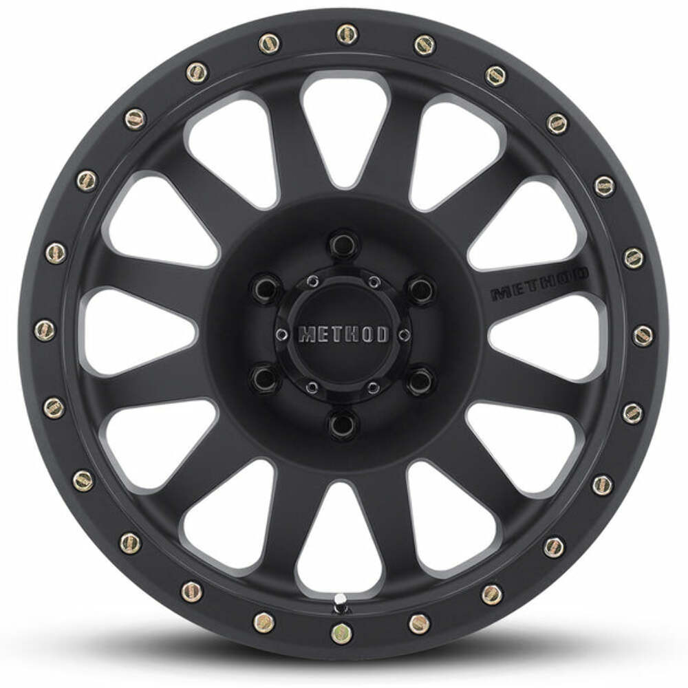 Method MR304 Double Standard 17x8.5 0mm Offset 6x5.5 108mm CB Matte Black Wheel