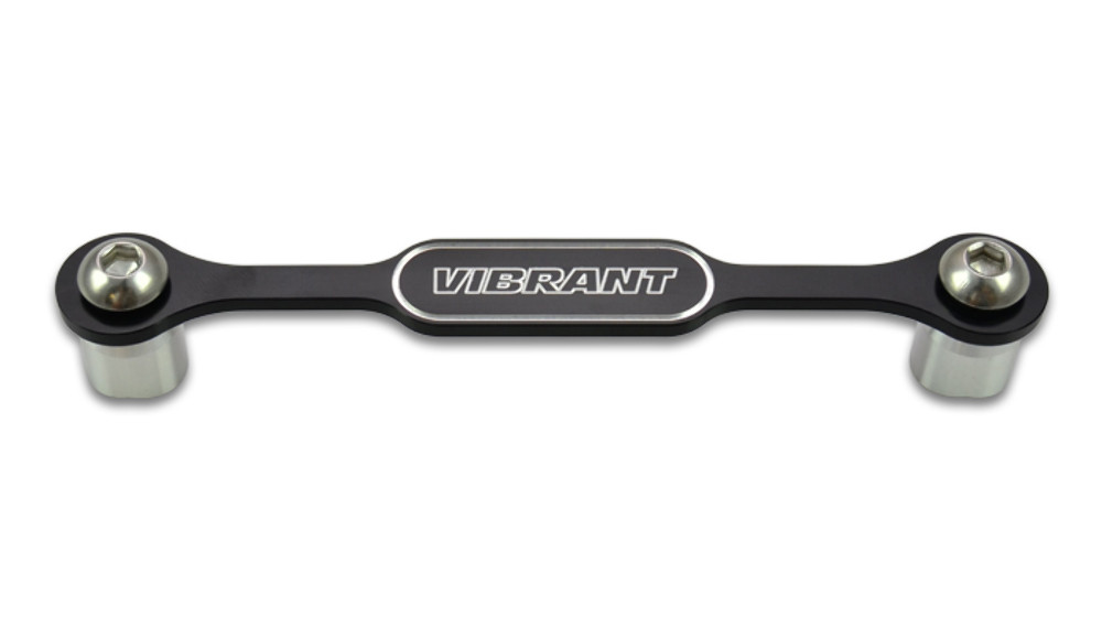 Vibrant  Anodized Black Boost Brace with Aluminum Dowels