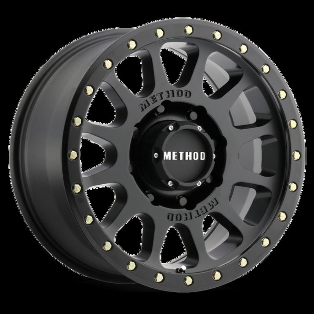 Method MR305 NV HD 18x9 +18mm Offset 8x6.5 130.81mm CB Matte Black Wheel