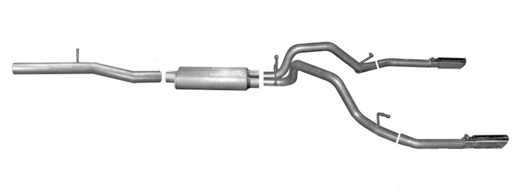 Gibson Stainless Dual Split Exhaust for 14-18 GMC Sierra 1500 Base 5.3L