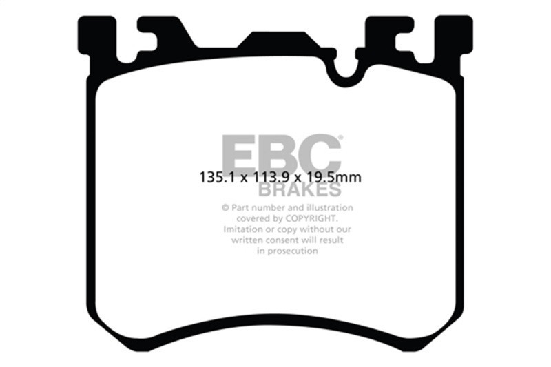 EBC Yellowstuff Front Brake Pads for 10+ BMW X5M 4.4 Twin Turbo