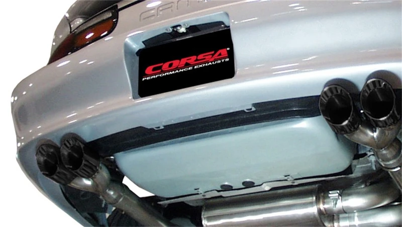 Corsa 3" Dual Rear Exhaust w/ Black Tips for 98-02 Camaro SS/Z28