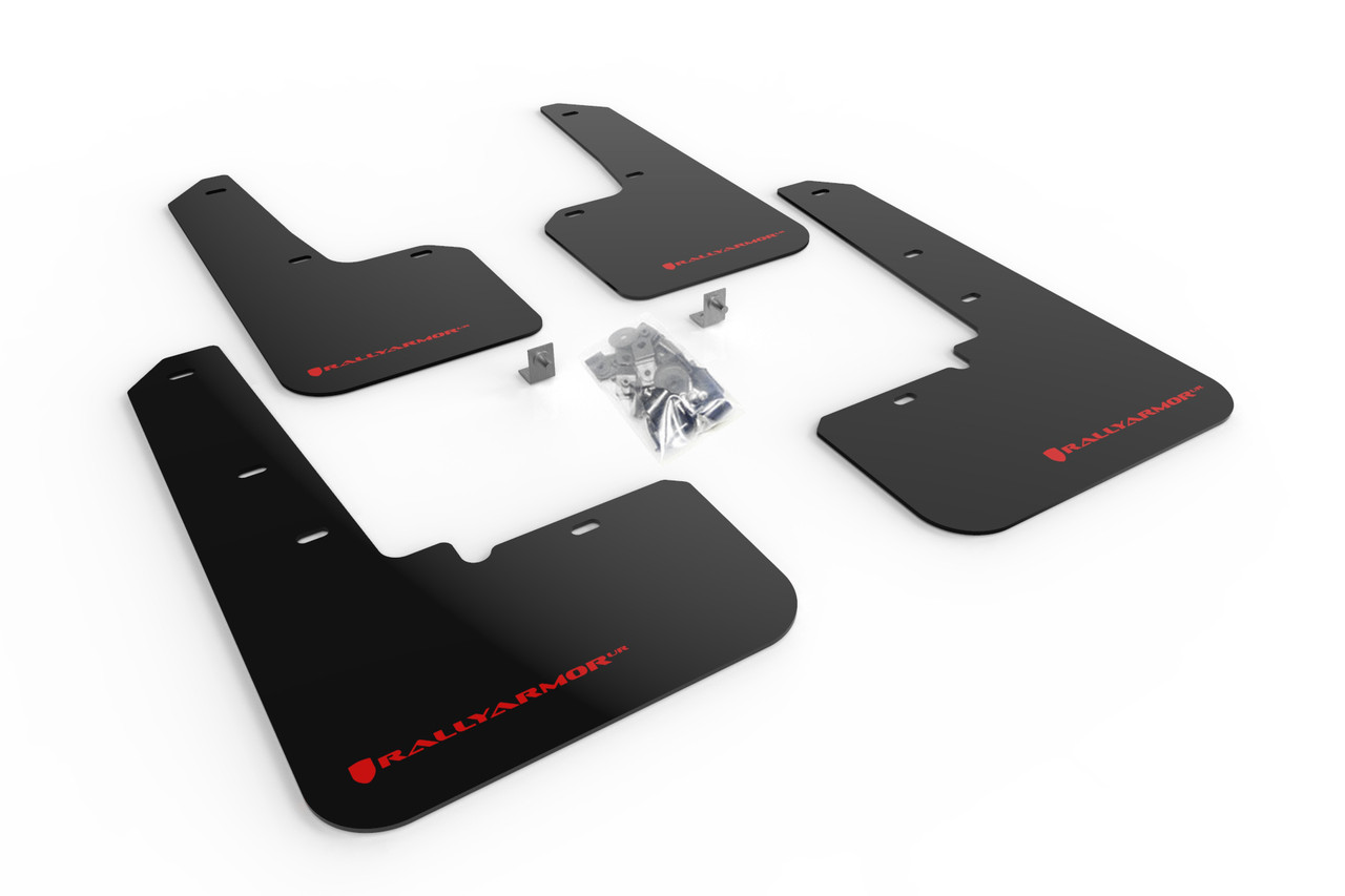 Rally Armor UR Black Mud Flap w/ Red Logo for 20+ Subaru Outback