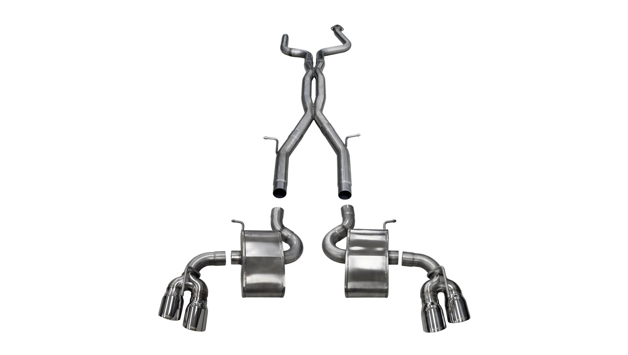 Corsa Xtreme+ 2.75" Catback 4" Tips Exhaust for 16-20 Camaro SS ZL1
