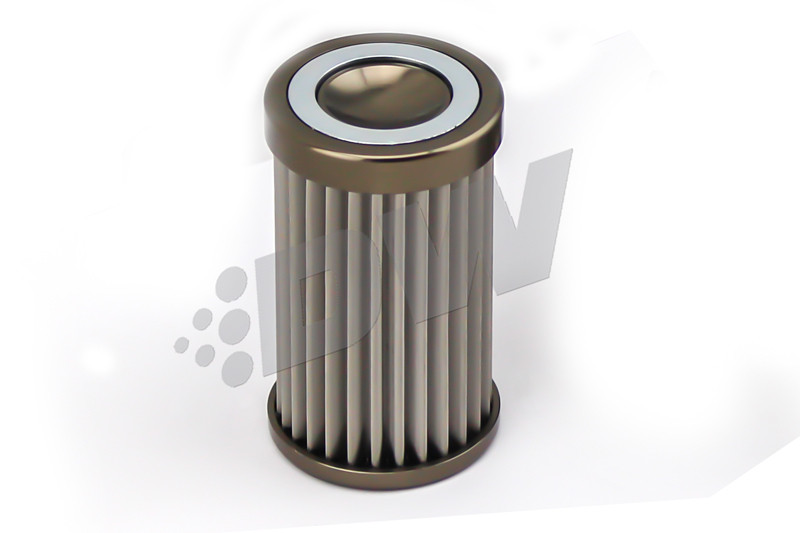 DeatschWerks In-line fuel filter 100 micron. Fits DW 110mm housing