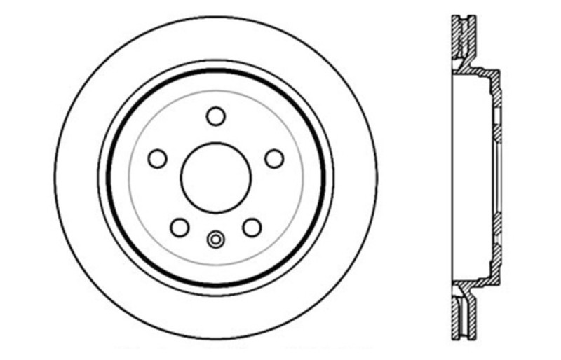 StopTech Slotted & Drilled Sport Rear Brake Rotors for 08-19 Cadillac CTS