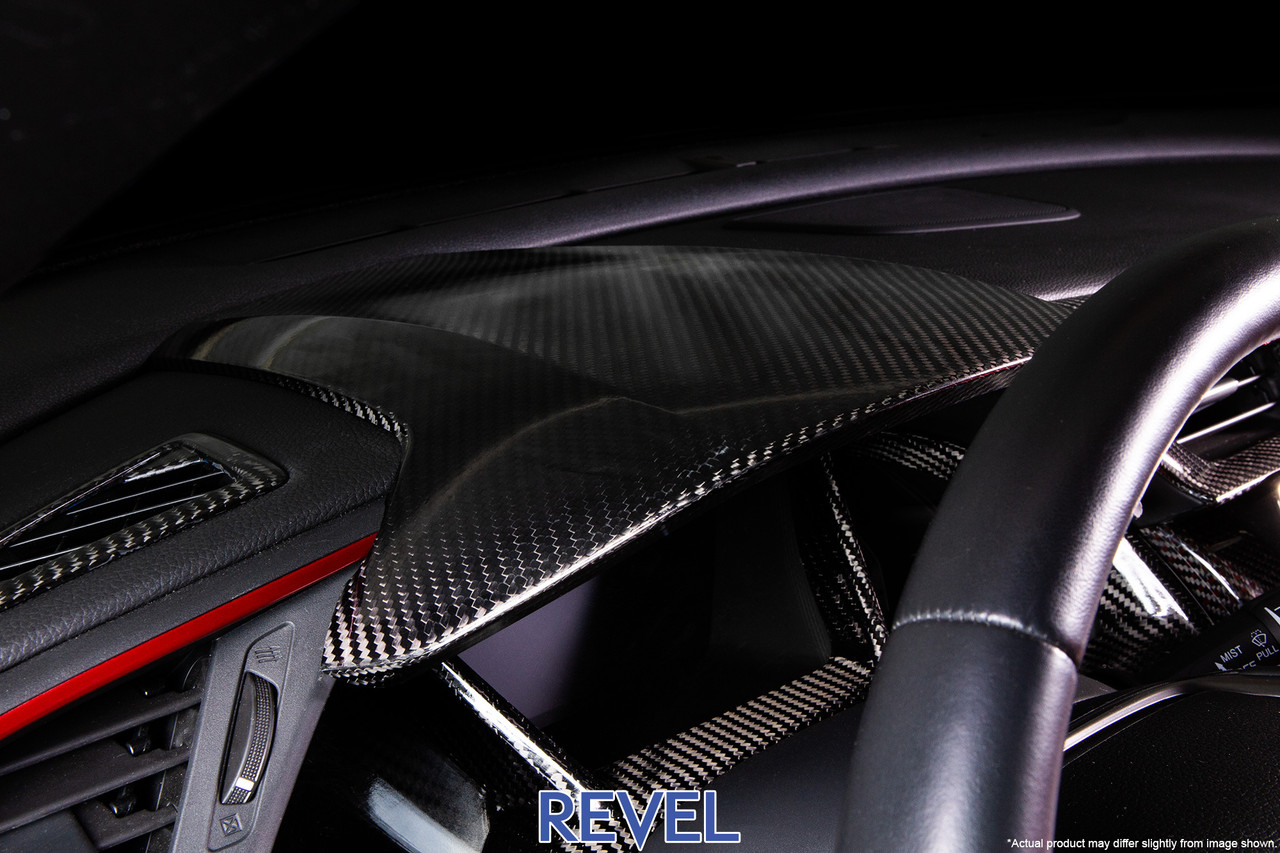 Revel GT Dry Carbon Center Dash Cover for 16-18 Honda Civic