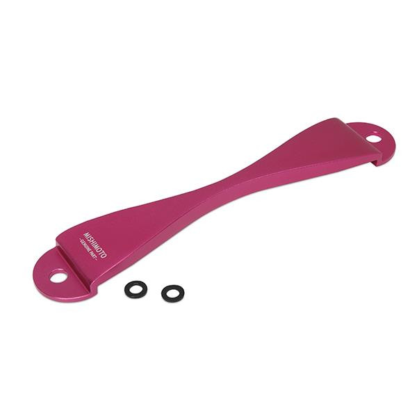 Mishimoto CNC Battery Tie-Down - Pink for Subaru