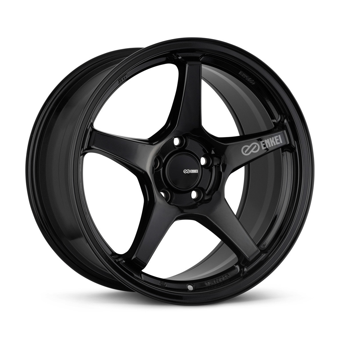Enkei TS-5 17x8 5x100 45mm Offset 72.6mm Bore Gloss Black Wheel