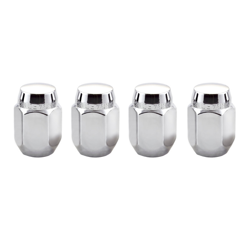 McGard Hex Lug Nut (Cone Seat) M12X1.25 / 13/16 Hex / 1.28in. Length (4-Pack)