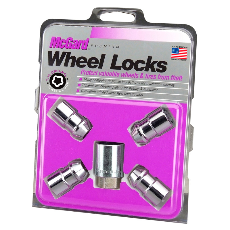 McGard Wheel Lock Nut Set - 4pk. (Cone Seat) 7/16-20 / 3/4 Hex / 1.46in. Length