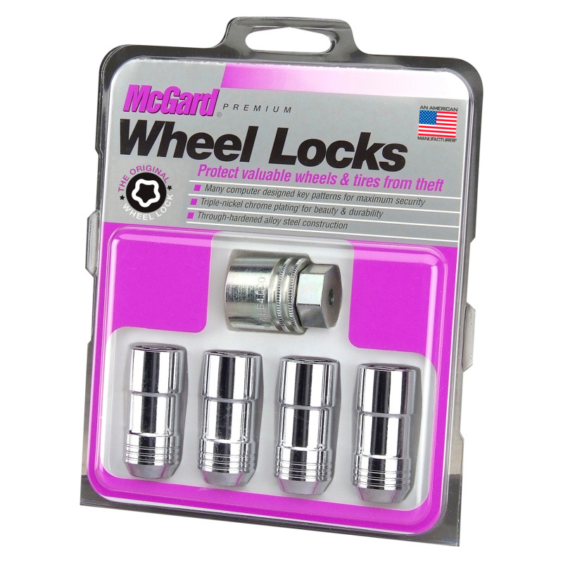 McGard Wheel Lock Nut Set - 4pk. (Cone Seat) 9/16-18 / 7/8 Hex / 1.765in. Length