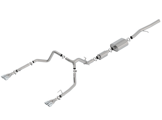 Borla S-Type Exhaust Chrome Tip for 19-20 Silverado/ Sierra 1500 6.2L