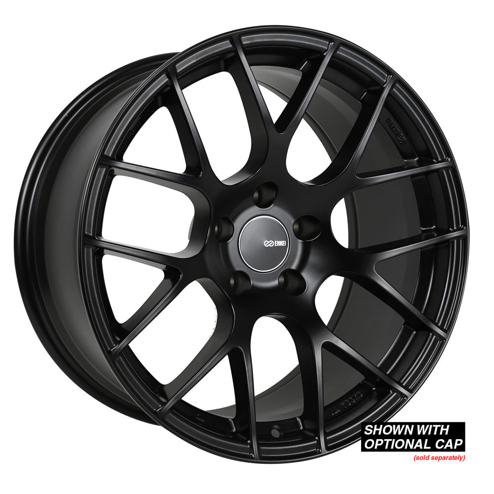 Enkei Raijin 18x8.5 42mm Offset 5x112 72.6 Bore Diameter Matte Black Wheel