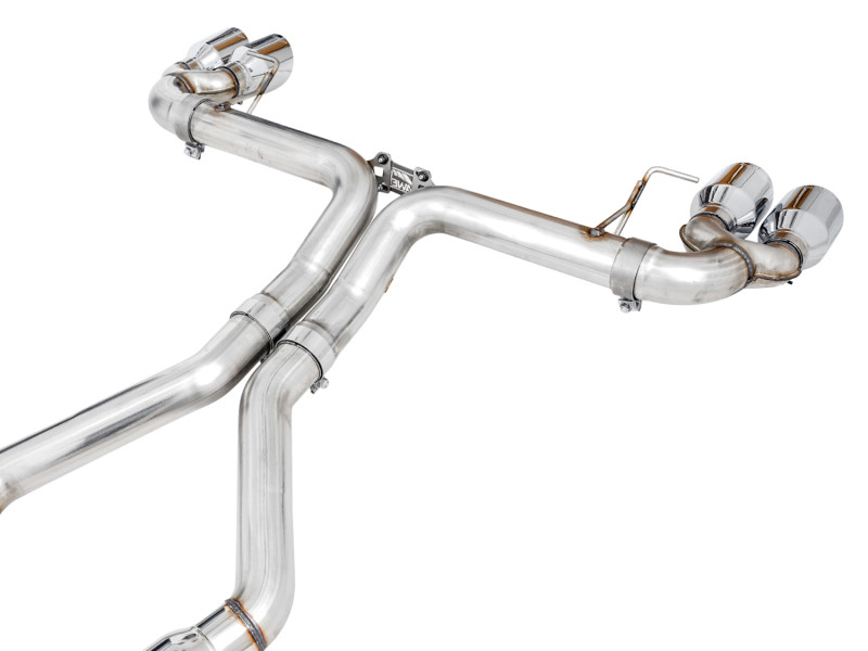 AWE Track Edition Exhaust for BMW G20 M340i - Chrome Silver Tips