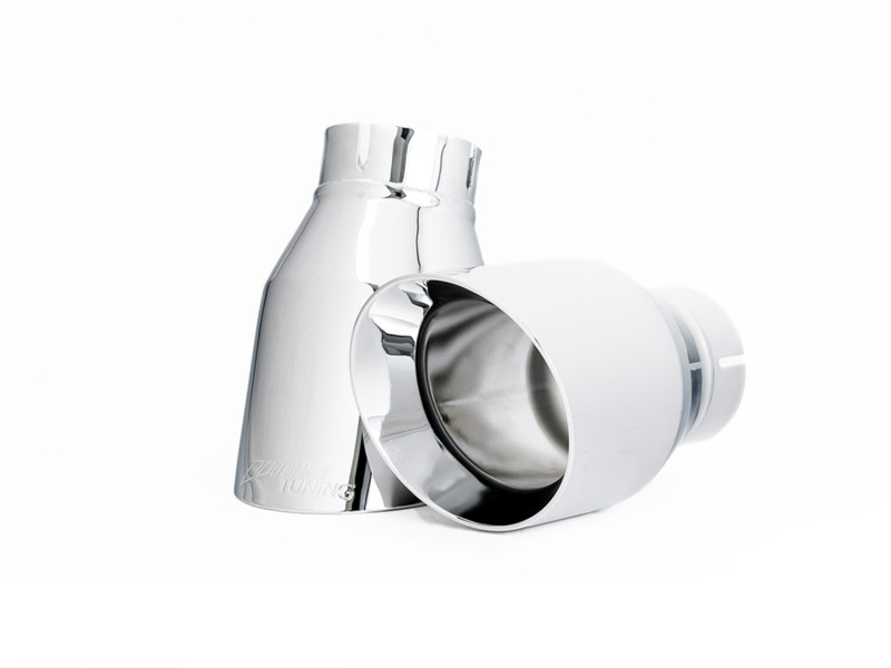 AWE Track Edition Exhaust Dual Outlet w/ DP - Chrome Tips for Audi B9 A5