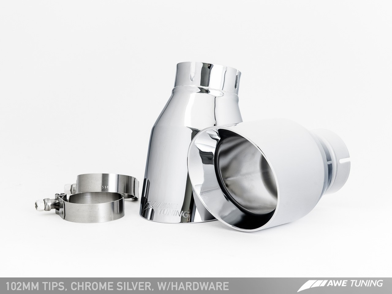 AWE Touring Edition Exhaust Dual Outlet, Chrome Tips for Audi C7 A6 3.0T