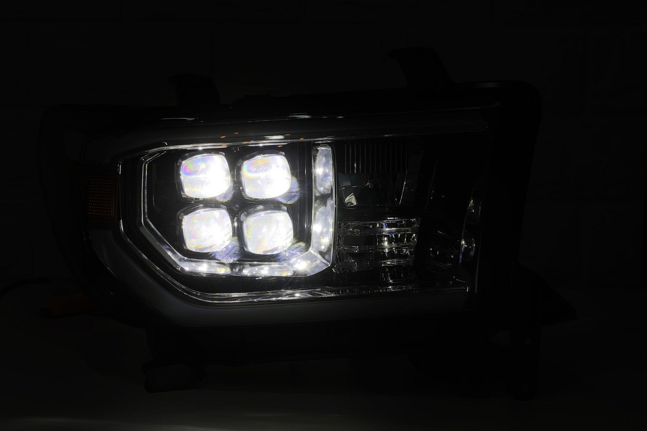 AlphaRex NOVA LED Projector Alpha Black Headlights for 08-13 Toyota Sequoia