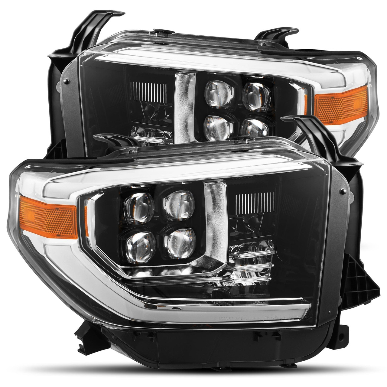 AlphaRex NOVA LED Projector Headlights Gloss Black for 14-19 Toyota Tundra