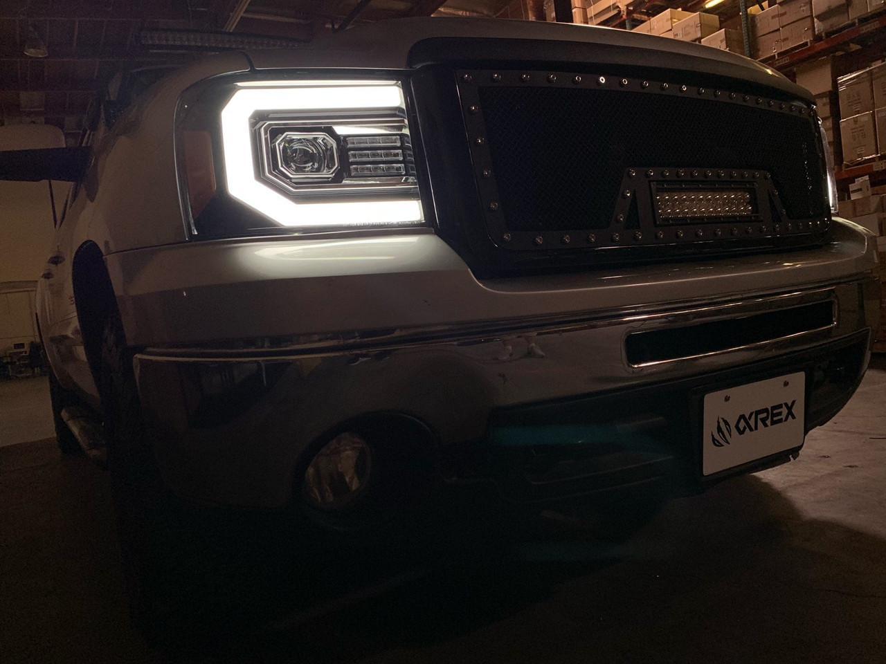 AlphaRex PRO-Series Projector Headlights Chrome for 07-13 GMC 1500HD